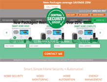 Tablet Screenshot of centralsecuritygroup.com